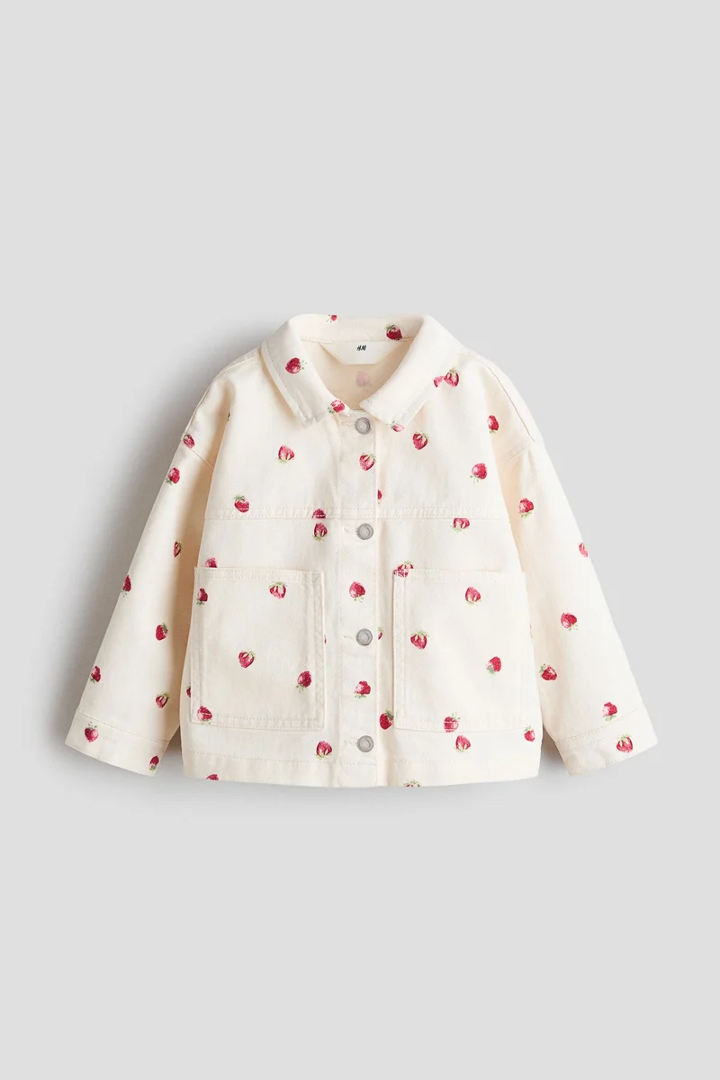 اتش اند ام جاكيت من التويل بتصميم منقوش